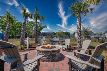 Outdoor grilling area